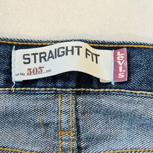 Mens 42x30 Levis 505 Straight Fit Jeans Medium Blue Stonewash NWT - Picture 8 of 9